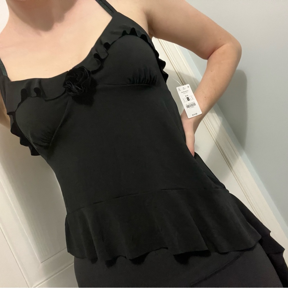 Ardene Asymmetrical Hem Rosette Spaghetti Strap Tank Size Medium